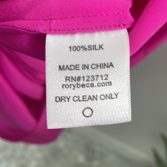 Rory Beca Silk Hot a pink Mini Dress - Picture 2 of 2